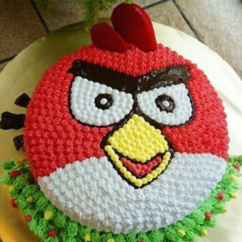 Angry Bird Personalised Photo Cake  Winniin
